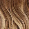 12" Seamless Chestnut Brown Balayage Clip-Ins (150g)