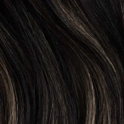 Jet Black Balayage Clip-In Bun