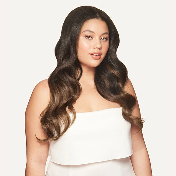 20" Classic Mocha Brown Balayage Clip-Ins (160g) 2 20" Classic Mocha Brown Balayage Clip-Ins (160g) - Image 2