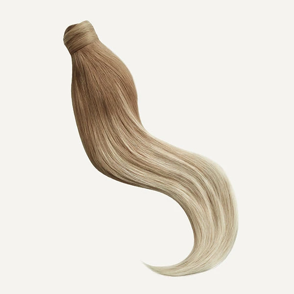 16" Natural Blonde Balayage Ponytail Extension (100g) 2 16" Natural Blonde Balayage Ponytail Extension (100g) - Image 2