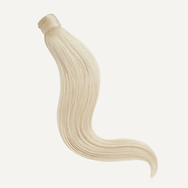 20" Platinum Blonde Ponytail Extension (120g) 2 20" Platinum Blonde Ponytail Extension (120g) - Image 2