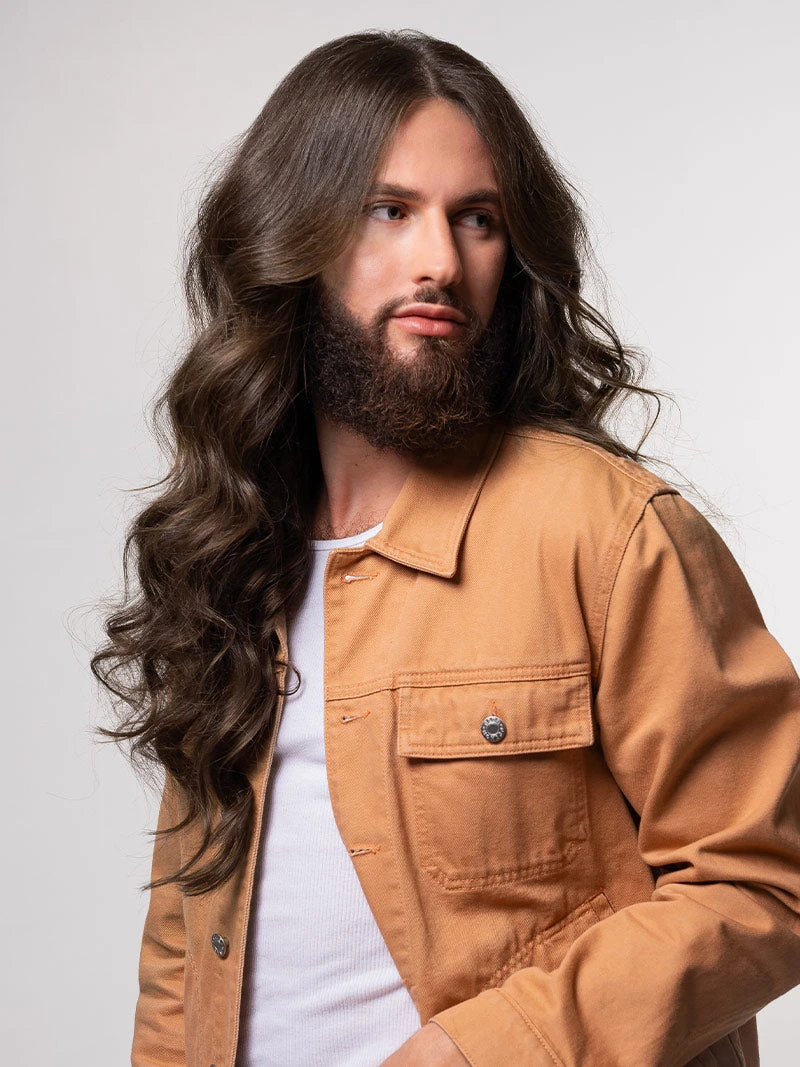 20" Seamless Medium Natural Brown Clip-Ins (180g) 6 20" Seamless Medium Natural Brown Clip-Ins (180g) - Image 6