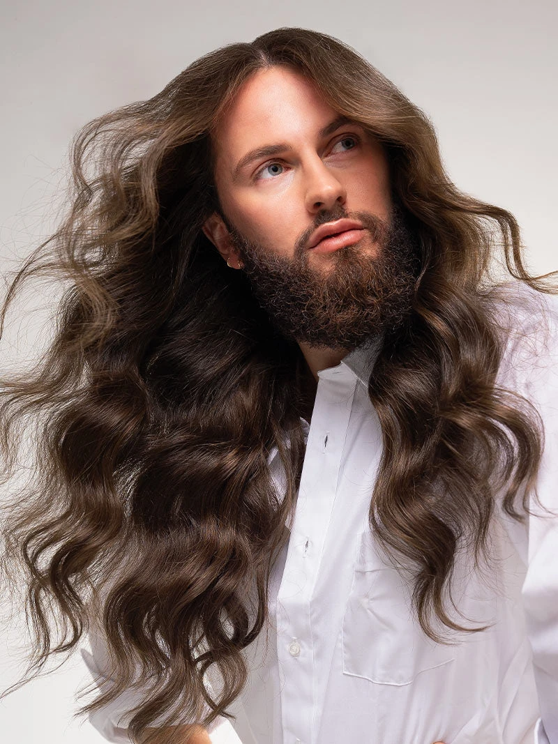 20" Seamless Medium Natural Brown Clip-Ins (180g) 7 20" Seamless Medium Natural Brown Clip-Ins (180g) - Image 7