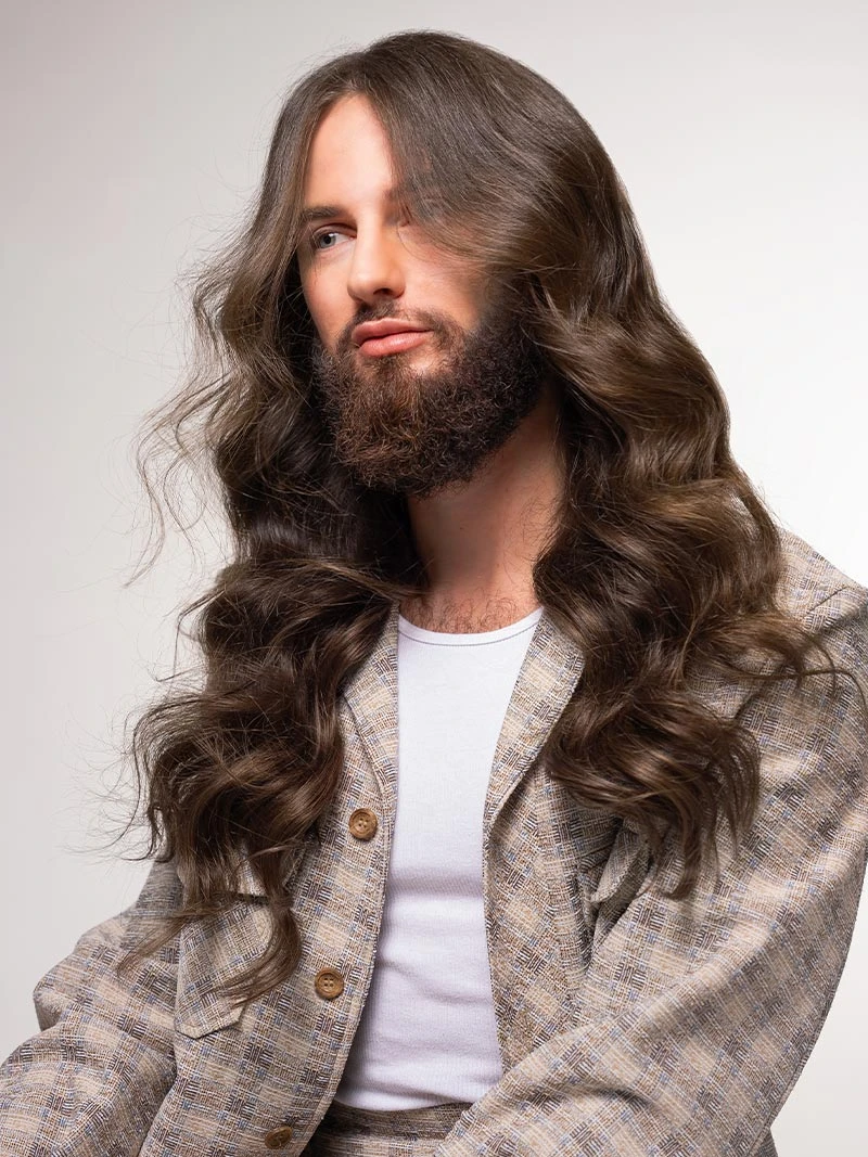 20" Seamless Medium Natural Brown Clip-Ins (180g) 3 20" Seamless Medium Natural Brown Clip-Ins (180g) - Image 3