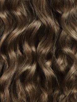 16" Ash Brown Curly Ponytail Extension (100g) -Hair Extensions Shop 3X4 Luxy Hair Curly Ponytail Extensions Ash Brown Color Swatch 13da6266 7647 4e0f bd47 e5e6ea4c2913