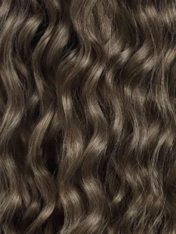 20" Sandy Brown Curly Ponytail Extension (120g) 11 20" Sandy Brown Curly Ponytail Extension (120g) -Hair Extensions Shop 3X4 Luxy Hair Curly Ponytails Extensions Sandy Brown Color Swatch