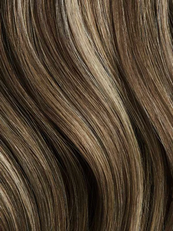 20" Classic Ash Brown Highlights Clip-Ins (160g) 4 20" Classic Ash Brown Highlights Clip-Ins (160g) - Image 4