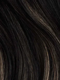 Jet Black Balayage Clip-In Bun -Hair Extensions Shop 3X4 Luxy Hair Extensions Jet Black Balayage Color Swatch 6d792cb3 afb6 49dc 9797 d3edee471112