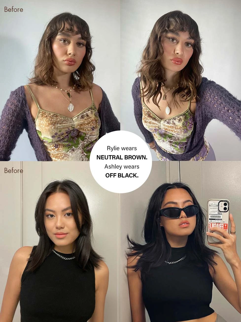 12" Seamless Neutral Brown Balayage Clip-Ins (150g) 6 12" Seamless Neutral Brown Balayage Clip-Ins (150g) - Image 6