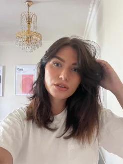 12" Seamless Dark Brown Clip-Ins (150g) -Hair Extensions Shop 525 12 Inch Seamless Launch PDP Chrissy After