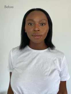 12" Seamless Jet Black Clip-Ins (150g) -Hair Extensions Shop 525 12 Inch Seamless Launch PDP Tianna Before