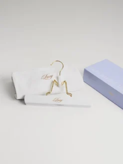 Luxy Hair Extensions Carrier In Wedding White -Hair Extensions Shop Bridal Collection 2022 WhiteCarrier 3