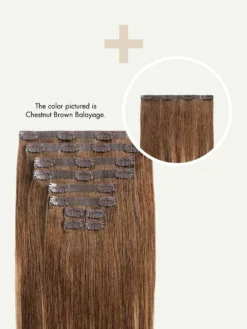 20" Seamless Dark Brown Balayage Volume Bundle -Hair Extensions Shop Bundle 180g Seamless Generic