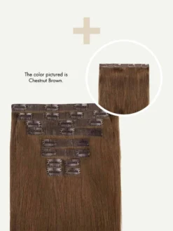 20" Seamless Jet Black Volume Bundle Clip-Ins -Hair Extensions Shop Bundle 220g Seamless Classic Generic