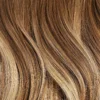 16" Seamless Chestnut Brown Balayage Volume Bundle Clip-Ins