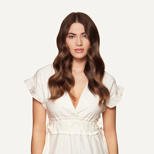 16" Chocolate Brown Balayage Halo® Hair Extensions (140g) 2 16" Chocolate Brown Balayage Halo® Hair Extensions (140g) - Image 2