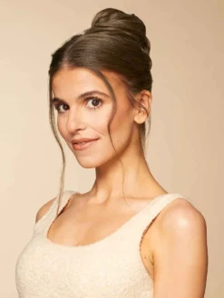 Ash Brown Clip-In Bun 17 Ash Brown Clip-In Bun -Hair Extensions Shop Luxy Hair Extensions Clip In Buns Ash Brown After 1