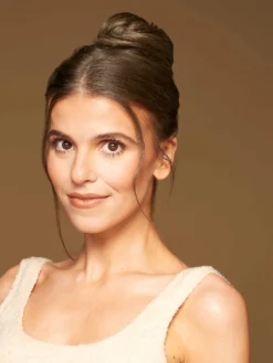 Ash Brown Clip-In Bun 20 Ash Brown Clip-In Bun -Hair Extensions Shop Luxy Hair Extensions Clip In Buns Ash Brown After 2