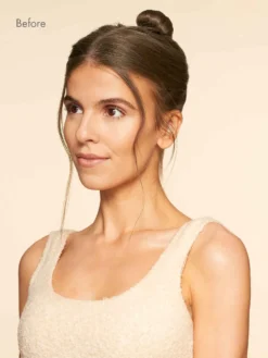 Ash Brown Clip-In Bun 16 Ash Brown Clip-In Bun -Hair Extensions Shop Luxy Hair Extensions Clip In Buns Ash Brown Before