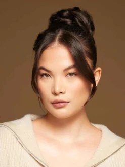 Cool Dark Brown Clip-In Bun -Hair Extensions Shop Luxy Hair Extensions Clip In Buns Cool Dark Brown After 3