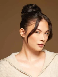 Cool Dark Brown Clip-In Bun -Hair Extensions Shop Luxy Hair Extensions Clip In Buns Cool Dark Brown After 4