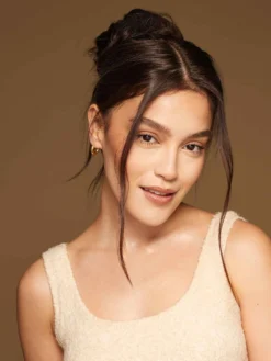 Dark Brown Clip-In Bun -Hair Extensions Shop Luxy Hair Extensions Clip In Buns Dark Brown After 3