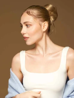 Dirty Blonde Clip-In Bun -Hair Extensions Shop Luxy Hair Extensions Clip In Buns Dirty Blonde After 4