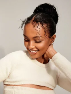 Jet Black Clip-In Bun -Hair Extensions Shop Luxy Hair Extensions Clip In Buns Jet Black 4