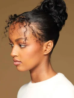 Jet Black Clip-In Bun -Hair Extensions Shop Luxy Hair Extensions Clip In Buns Jet Black After 2