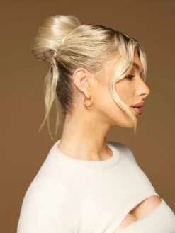 Platinum Blonde Clip-In Bun -Hair Extensions Shop Luxy Hair Extensions Clip In Buns Platinum Blonde After 4