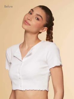 20" Chocolate Brown Balayage Curly Ponytail Extension (120g) -Hair Extensions Shop Luxy Hair Extensions Clip In Curly Ponytail Chocolate Brown Balayage Before