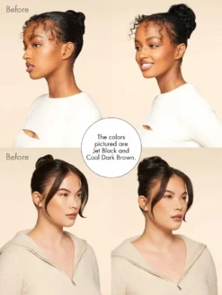 Jet Black Balayage Clip-In Bun -Hair Extensions Shop Luxy Hair Extensions Clip in Buns Before After Generic Asset 8538e8e1 1a6c 4f1d a10b 5eb17ae41fab