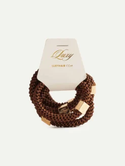 Gravity Defying Hair Ties: Brown -Hair Extensions Shop Luxy Hair Extensions Gravity Defying Hair Ties Brown 1500x2000 1