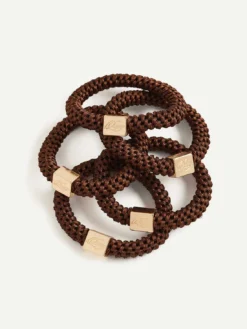 Gravity Defying Hair Ties: Brown -Hair Extensions Shop Luxy Hair Extensions Gravity Defying Hair Ties Brown 1500x2000 3