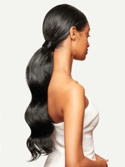 20" Jet Black Ponytail Extension (120g) -Hair Extensions Shop Luxy Hair Extensions Jet Black 20 Ponytail After2 88eba8df 8150 49ad be45 1d8983aca3ae