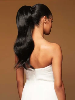 20" Jet Black Ponytail Extension (120g) -Hair Extensions Shop Luxy Hair Extensions Jet Black 20 Ponytail NS8