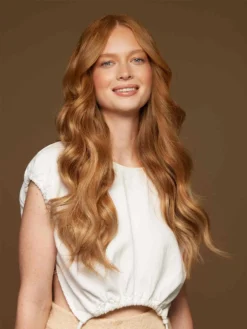 20" Natural Red Balayage Halo® Hair Extensions (180g) -Hair Extensions Shop Luxy Hair Extensions Natural Red Balayage 20 Inches 2