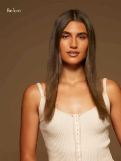 20" Classic Neutral Brown Balayage Clip-Ins (220g) -Hair Extensions Shop Luxy Hair Extensions Neutral Brown Balayage Before 2 17a2c062 845d 4e2c 87a1 5639f075789b