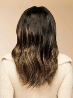 16" Off Black Bronde Balayage Halo® Hair Extensions (140g) -Hair Extensions Shop Luxy Hair Extensions Off Black Bronde Balayage 16 Inches 5