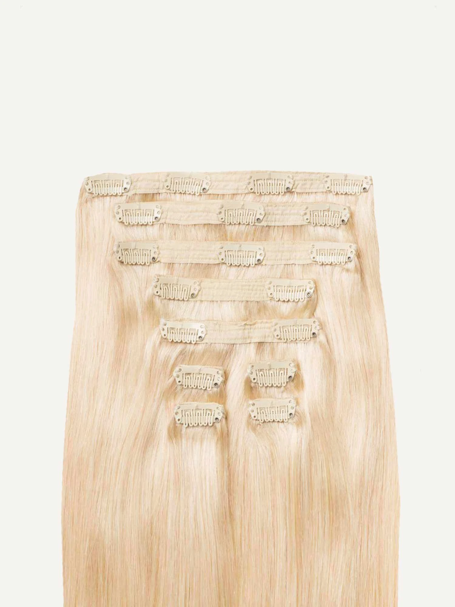 16" Classic Ash Blonde Clip-Ins (160g) 9 16" Classic Ash Blonde Clip-Ins (160g) - Image 9