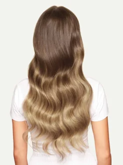 20" Classic Ash Brown Balayage Clip-Ins (220g) -Hair Extensions Shop Luxy Hair Extensions Ash Brown Balayage 20 After Back 144a4141 1b66 4a96 b5d8 e7c4fd3e041f