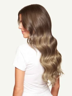 20" Seamless Ash Brown Balayage Clip-Ins (180g) -Hair Extensions Shop Luxy Hair Extensions Ash Brown Balayage 20 After Side 5fa50de1 09c6 4b9d 93dc f93abf188952