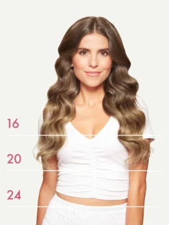 16" Ash Brown Balayage Halo® Hair Extensions Volume Bundle -Hair Extensions Shop Luxy Hair Extensions Ash Brown Balayage 20 Front 4253b7fb 8a13 4835 8db1 9510d95b65a8
