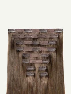 20" Classic Ash Brown Balayage Clip-Ins (220g) -Hair Extensions Shop Luxy Hair Extensions Ash Brown Balayage Classic 160g StackedWefts a54c605a 4adb 4603 b2ae 08ea694a40df