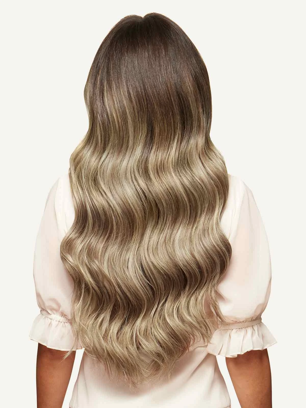 20" Classic Ash Brown Highlights Clip-Ins (160g) 8 20" Classic Ash Brown Highlights Clip-Ins (160g) - Image 8