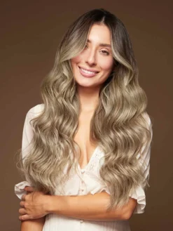20" Classic Ash Brown Highlights Clip-Ins (220g) -Hair Extensions Shop Luxy Hair Extensions Ash Brown Highlights 20 After NS2 765bd100 2871 425a be92 ca1f1bd55989