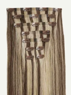 16" Seamless Ash Brown Highlights Volume Bundle Clip-Ins -Hair Extensions Shop Luxy Hair Extensions Ash Brown Highlights Seamless 16 Inches StackedWefts dd4b1b7d 888e 44e7 a4d9 203e1b17e6d3