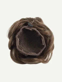 Ash Brown Clip-In Bun 19 Ash Brown Clip-In Bun -Hair Extensions Shop Luxy Hair Extensions Ash Brown Buns Weft