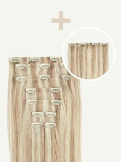 16" Seamless Beige Blonde Balayage Volume Bundle Clip-Ins -Hair Extensions Shop Luxy Hair Extensions Beige Blonde Balayage Seamless 16Inch 180 Volume Bundle f8fb20e2 dbf9 4e67 94a6 6f8169812ce3