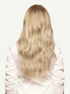 16" Dimensional Beige Blonde Halo® Hair Extensions (140g) -Hair Extensions Shop Luxy Hair Extensions Beige Blonde 16 After Back